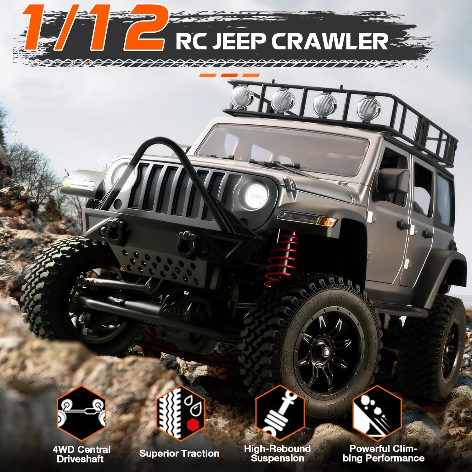 1/12 Scale 4x4 4WD RC Rock Cra - Rc Jeep Hobby review and price